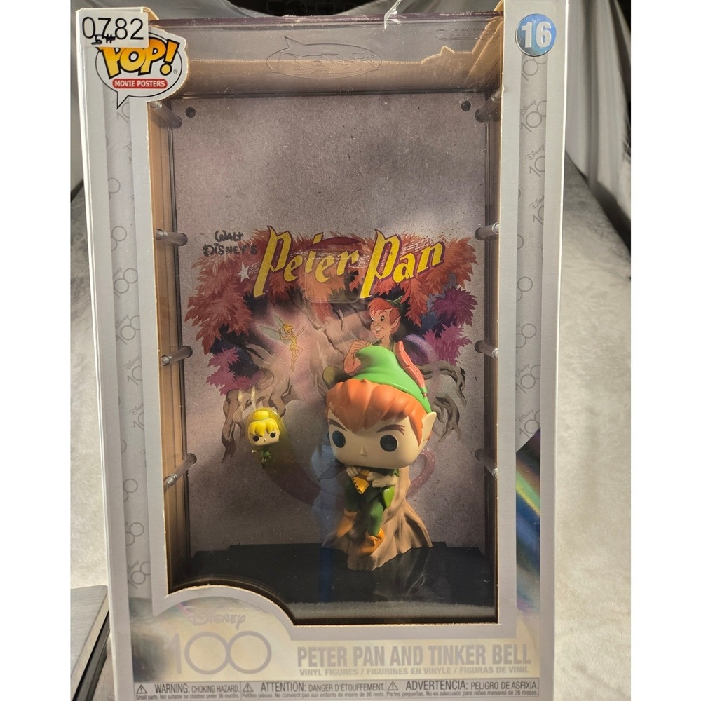 Funko Pop Movie Posters Disney 100 Peter Pan and Tinker Bell Vinyl Figure 16